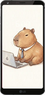 Силиконовый чехол Funny Capybara CEO Working для LG G6 - 6777u-836 изображение 