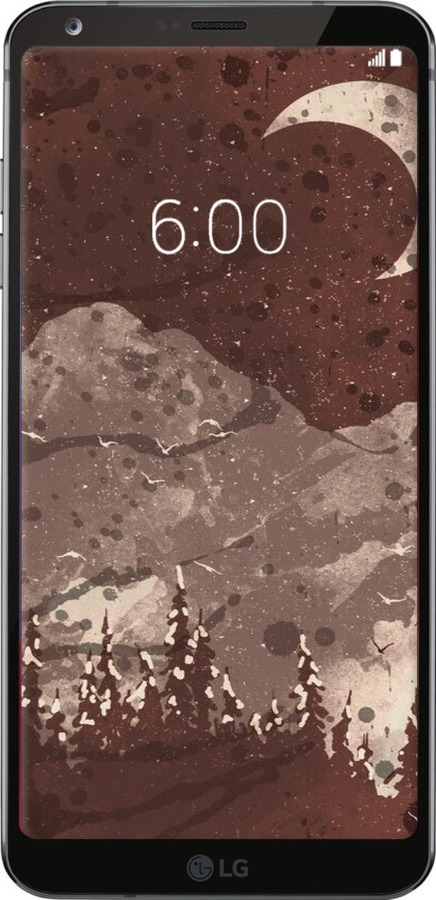 Силиконовый чехол С изображением лунного пейзажа в ночном лесу для LG G6 - 6546u-836 изображение 