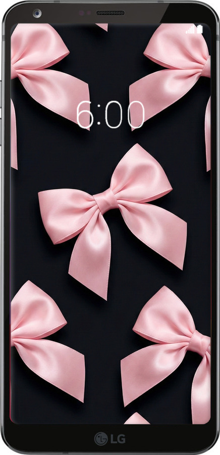 Силиконовый чехол Coquette Ribbons Dark Coquette для LG G6 - 6767u-836 изображение 