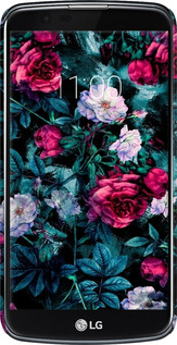 3D пластиковий матовий чехол Сад та троянди для LG K10 / K410 - 6483m-349 изображение 