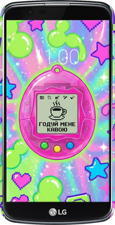 3D пластиковий матовий чехол Y2K Aesthetic Retro Pet: Годуй мене кавою для LG K10 / K410 - 6784m-349 изображение 