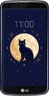 3D пластиковый матовый чехол Cute Cat Celestial/Witchy для LG K10 / K410 - 6787m-349 изображение 