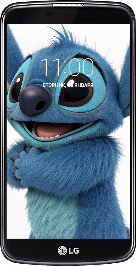 Силиконовый чехол Стич 1 для LG K10 / K410 - 6686u-349 изображение 