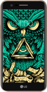 Силиконовый чехол Сова Арт-тату для LG K10 2018 - 3971u-1382 изображение 