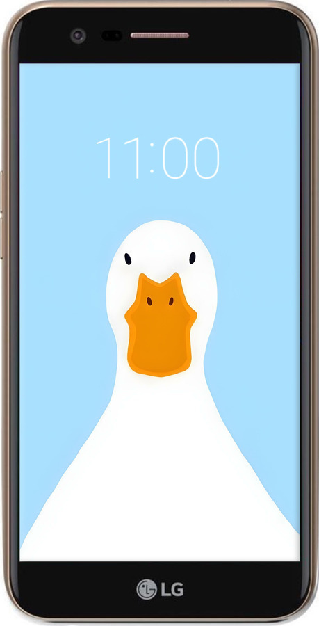 Силіконовий чехол Гусак для LG K10 2018 - 6350u-1382 изображение 