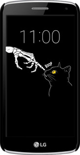 3D пластиковый глянцевый чехол Кошка для LG K5 X220 - 6505c-457 изображение 