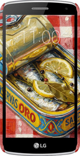 3D пластиковый глянцевый чехол Vintage Sardine Tin Phone для LG K5 X220 - 6772c-457 изображение 