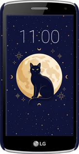 3D пластиковый глянцевый чехол Cute Cat Celestial/Witchy для LG K5 X220 - 6787c-457 изображение 