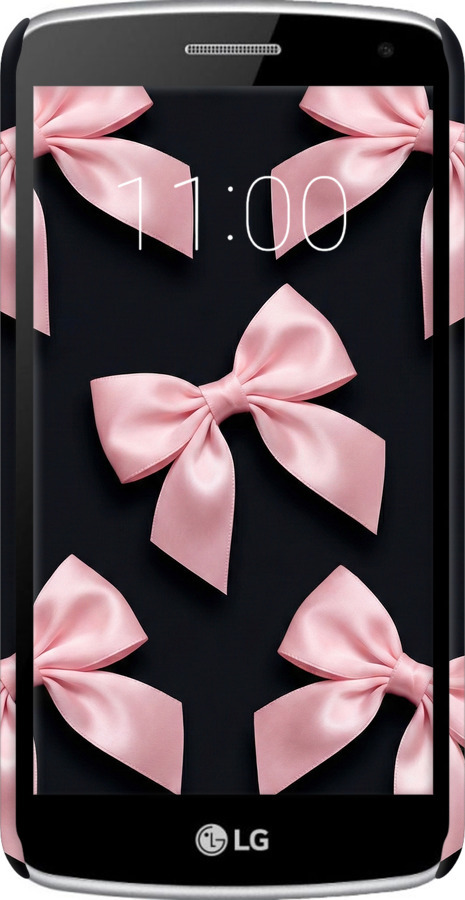3D пластиковий глянцевий чехол Coquette Ribbons Dark Coquette для LG K5 X220 - 6767c-457 изображение 