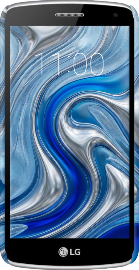 3D пластиковый матовый чехол Liquid Chrome для LG K5 X220 - 6781m-457 изображение 