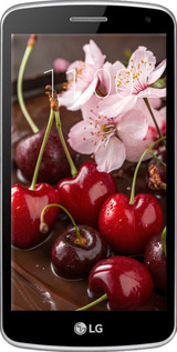 Силиконовый чехол Вишня в шоколаде для LG K5 X220 - 6698u-457 изображение 