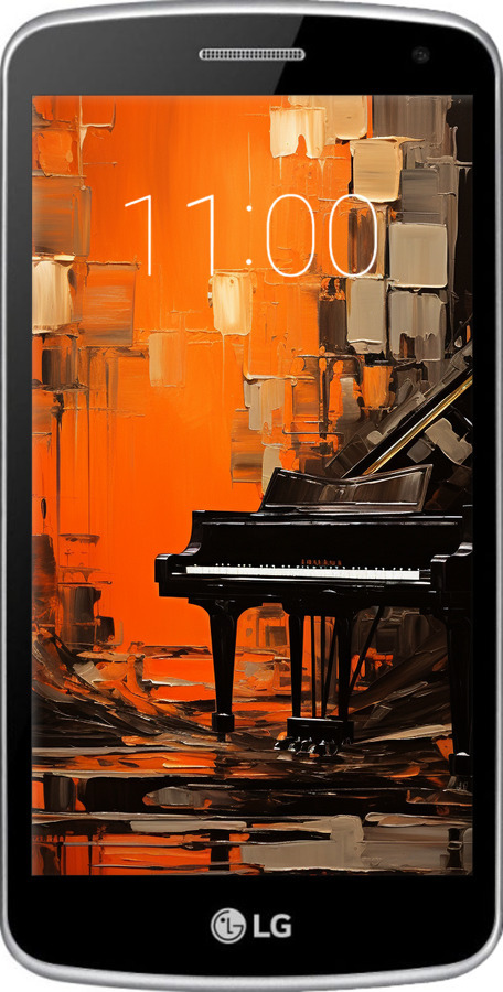 Силиконовый чехол Чехол для телефона Оранжевый Рояль для LG K5 X220 - 5937u-457 изображение 