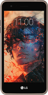 Силіконовий чехол Обличчя в полум'ї для LG K7 2017 X230 - 6127u-1469 изображение 