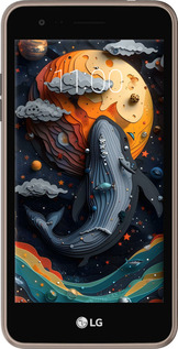 Силиконовый чехол Кит в космосе для LG K7 2017 X230 - 6328u-1469 изображение 