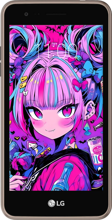 Силиконовый чехол Аниме милаха для LG K7 2017 X230 - 6314u-1469 изображение 