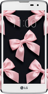 3D пластиковый матовый чехол Coquette Ribbons Dark Coquette для LG K8 K350E - 6767m-297 изображение 