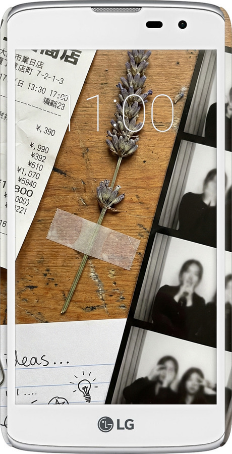 3D пластиковый матовый чехол Aesthetic Scrapbook Collage для LG K8 K350E - 6773m-297 изображение 