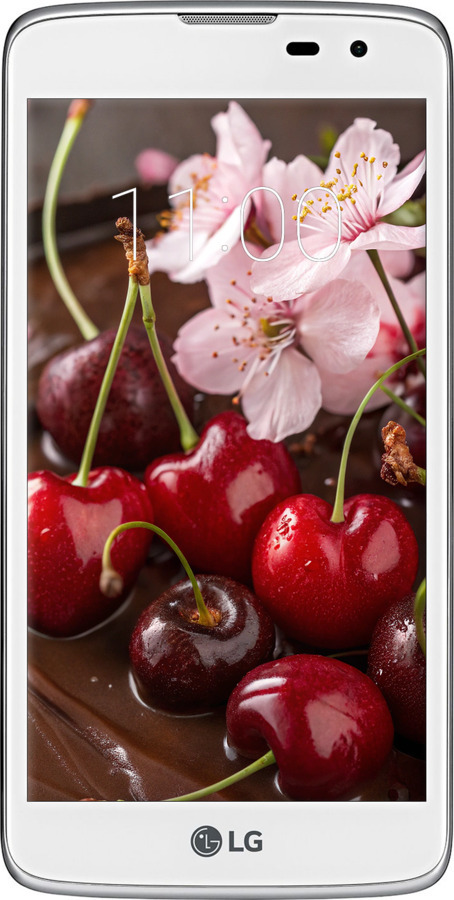 Силіконовий чехол Вишня у шоколаді для LG K8 K350E - 6698u-297 изображение 