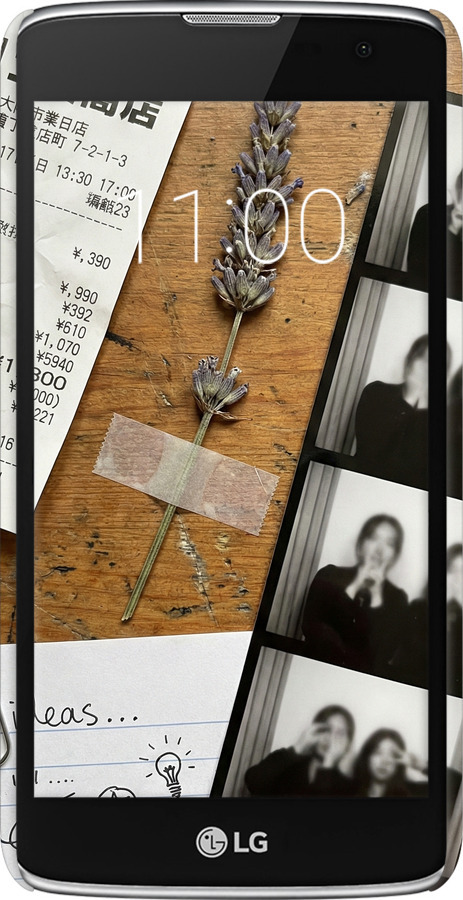 3D пластиковый матовый чехол Aesthetic Scrapbook Collage для LG K7 - 6773m-451 изображение 