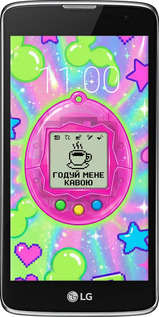 Силиконовый чехол Y2K Aesthetic Retro Pet: Годуй мене кавою для LG K7 - 6784u-451 изображение 