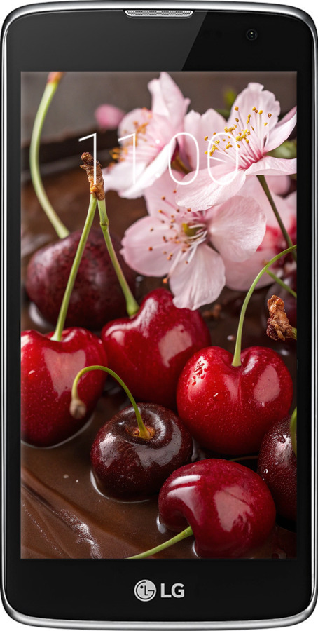 Силиконовый чехол Вишня в шоколаде для LG K7 - 6698u-451 изображение 