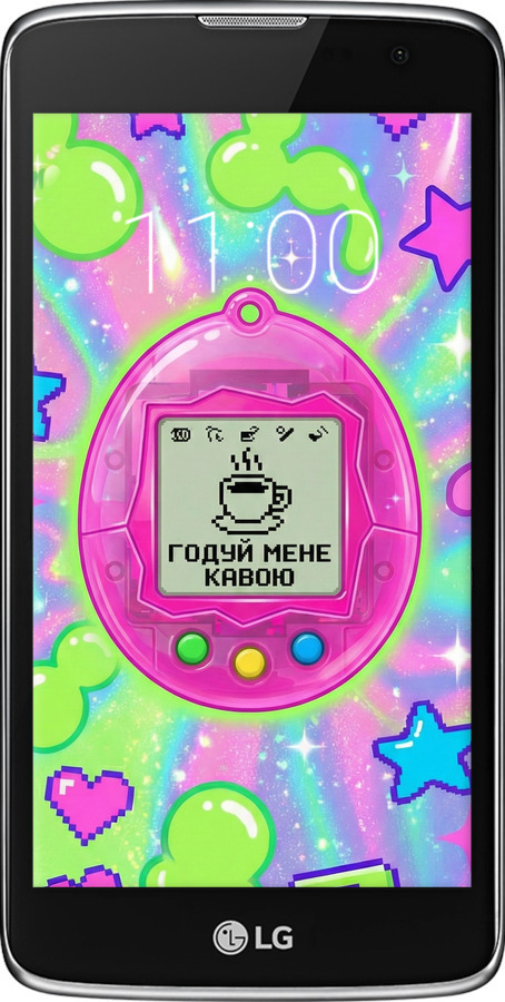 Силиконовый чехол Y2K Aesthetic Retro Pet: Годуй мене кавою для LG K7 - 6784u-451 изображение 