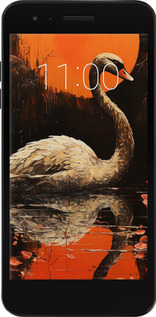 Силиконовый чехол Лебедь для LG K8 2018 - 5964u-1384 изображение 