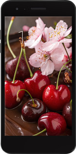 Силіконовий чехол Вишня у шоколаді для LG K8 2018 - 6698u-1384 изображение 