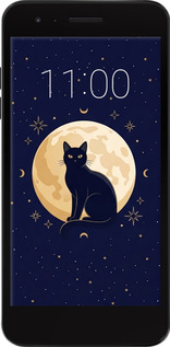 Силіконовий чехол Cute Cat Celestial/Witchy для LG K8 2018 - 6787u-1384 изображение 