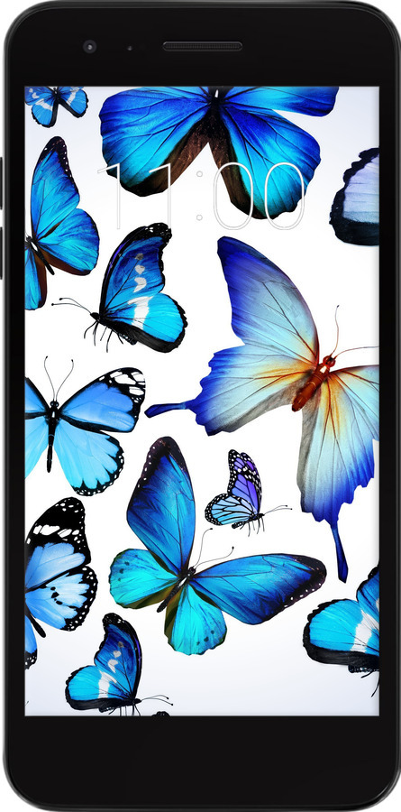 Силиконовый чехол Бабочки для LG K8 2018 - 6023u-1384 изображение 
