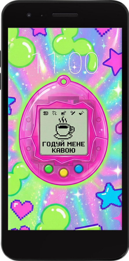 Силиконовый чехол Y2K Aesthetic Retro Pet: Годуй мене кавою для LG K8 2018 - 6784u-1384 изображение 