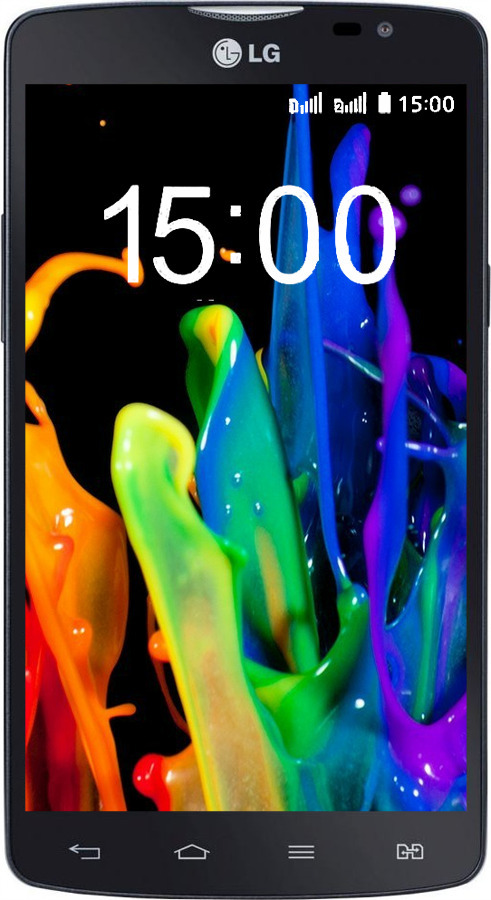 Силиконовый чехол брызги краски для LG L80 Dual D380 - 3957u-332 изображение 