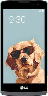 3D пластиковий матовий чехол Пес в очках для LG Leon H324 - 6381m-403 изображение 