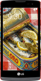 3D пластиковый матовый чехол Vintage Sardine Tin Phone для LG Leon H324 - 6772m-403 изображение 