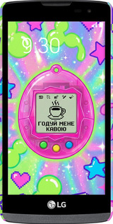 3D пластиковый матовый чехол Y2K Aesthetic Retro Pet: Годуй мене кавою для LG Leon H324 - 6784m-403 изображение 