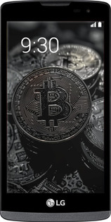 Силиконовый чехол Black Bitcoin для LG Leon H324 - 6090u-403 изображение 