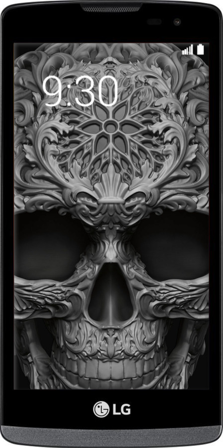 Силіконовий чехол skull-ornament для LG Leon H324 - 4101u-403 изображение 