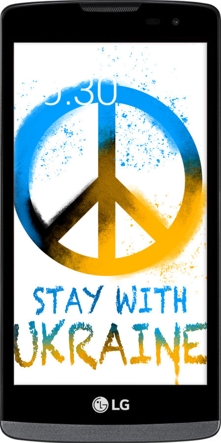 Силиконовый чехол Stay with Ukraine v2 для LG Leon H324 - 5310u-403 изображение 