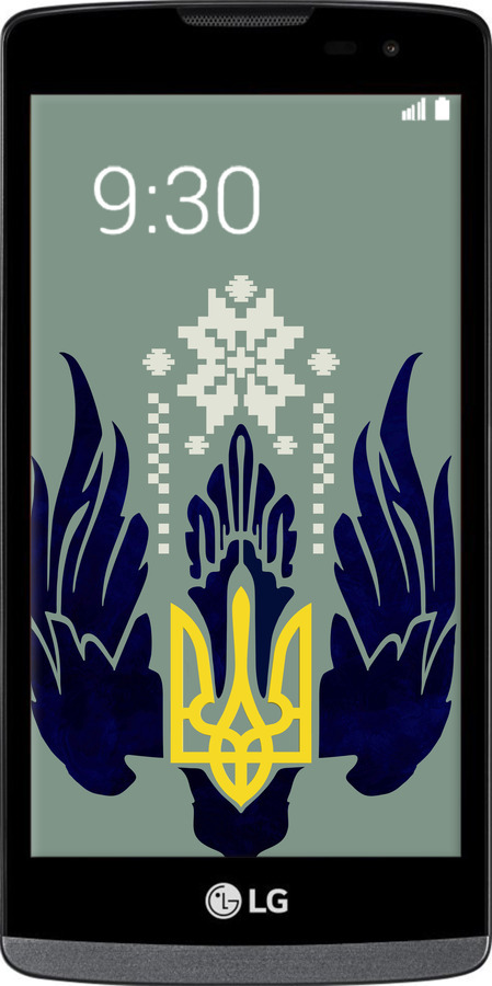 Силиконовый чехол Тризуб с крыльями для LG Leon H324 - 5640u-403 изображение 