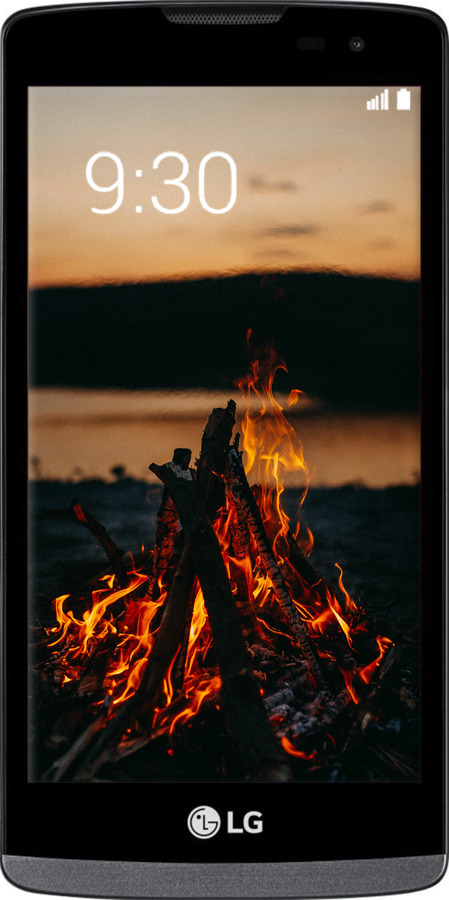 Силиконовый чехол Огонь для LG Leon H324 - 6021u-403 изображение 