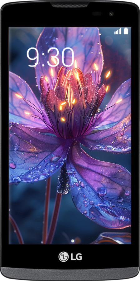 Силиконовый чехол Магический цветок для LG Leon H324 - 6038u-403 изображение 