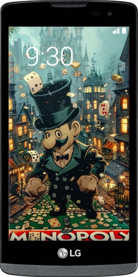 Силиконовый чехол Сказочный Monopoly для LG Leon H324 - 6086u-403 изображение 