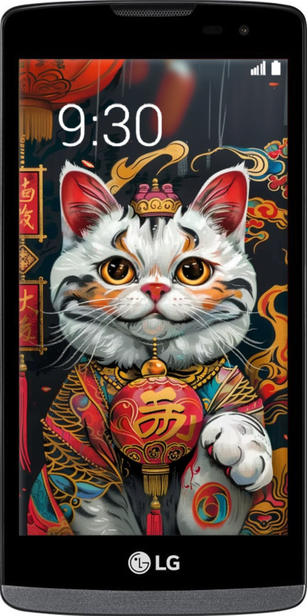 Силиконовый чехол China Cat v2 для LG Leon H324 - 6135u-403 изображение 