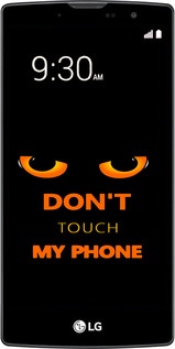 Силиконовый чехол Don't touch the phone для LG Magna H502F - 4261u-243 изображение 