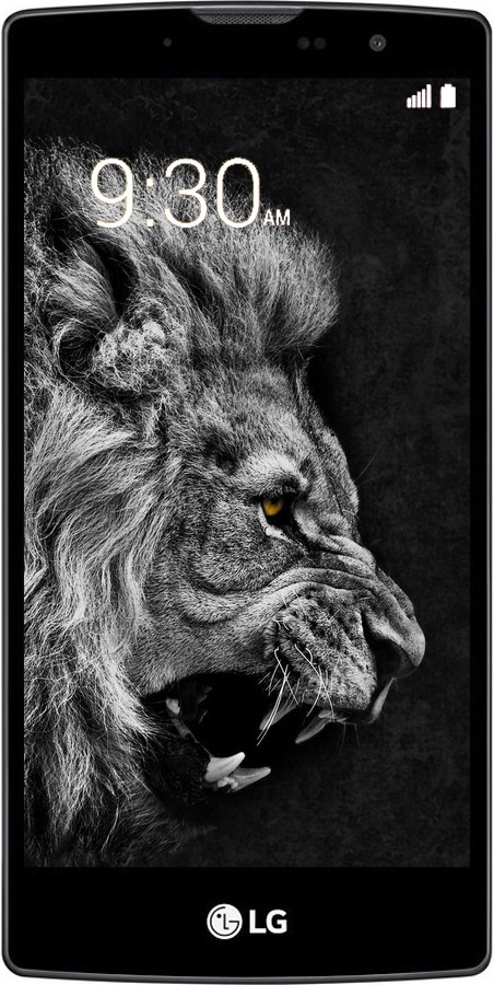 Силиконовый чехол Лев для LG Magna H502F - 1080u-243 изображение 