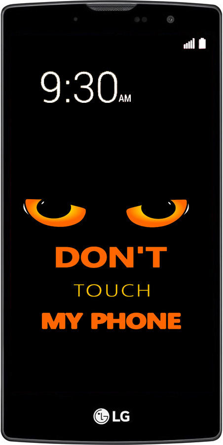 Силиконовый чехол Don't touch the phone для LG Magna H502F - 4261u-243 изображение 
