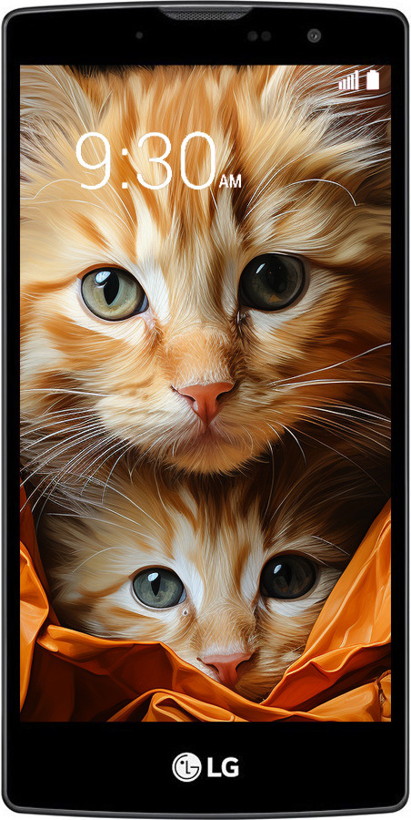 Силіконовий чехол Котики 2 для LG Magna H502F - 5664u-243 изображение 