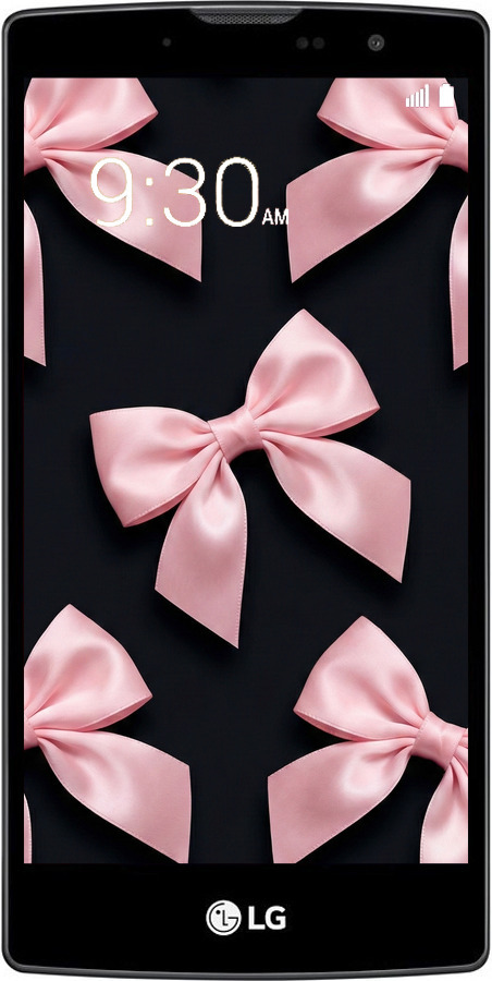 Силиконовый чехол Coquette Ribbons Dark Coquette для LG Magna H502F - 6767u-243 изображение 