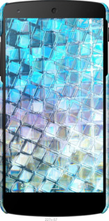 3D пластиковый глянцевый чехол Переливающаяся чешуя для LG Nexus 5 - 227c-57 изображение 