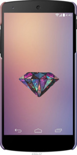 3D пластиковий глянцевий чехол Діамант для LG Nexus 5 - 4352c-57 изображение 